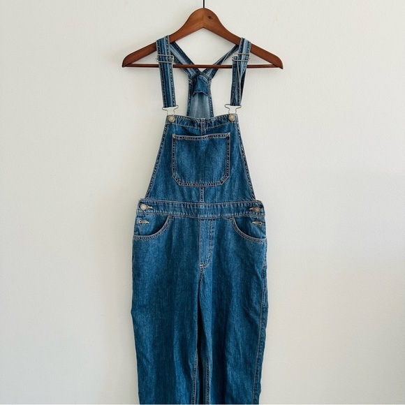 Hollister Denim Overalls High Rise Vintage Overalls 100% Cotton XS - Picture 4 of 8